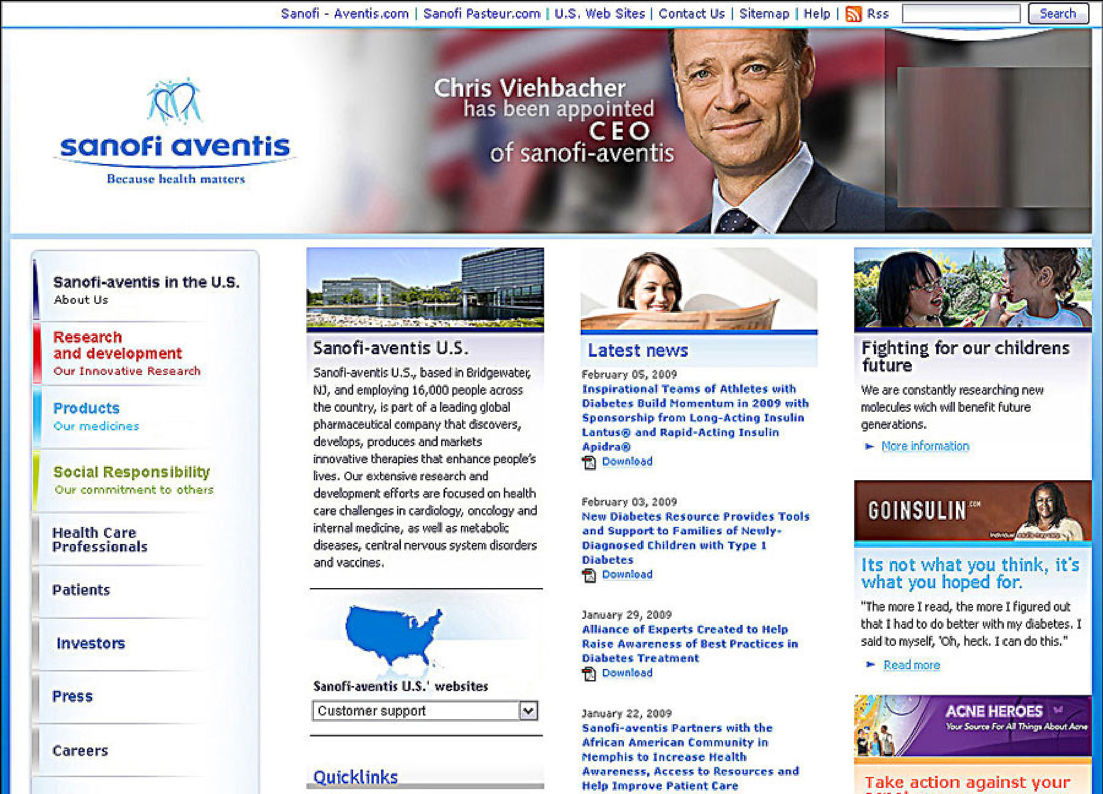 Sanofi-Aventis Internet